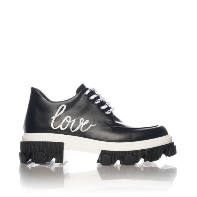 Pantofi Casual Mineli Venti Love Black - imagine 6