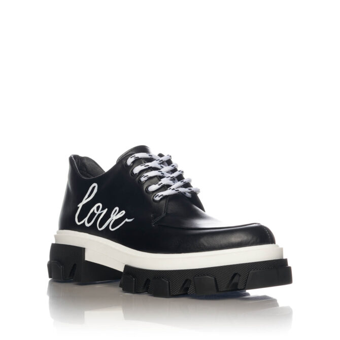 Pantofi Casual Mineli Venti Love Black - imagine 2