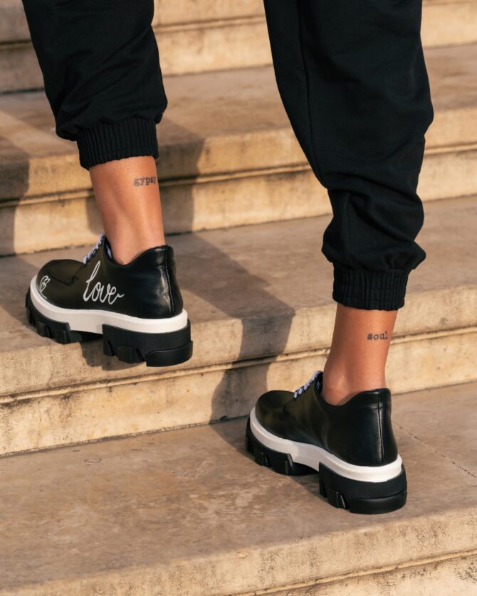 Pantofi Casual Mineli Venti Love Black - imagine 8
