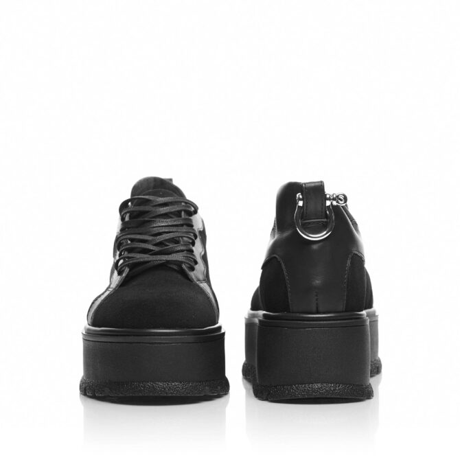 Pantofi Casual Mineli Adda All Black - imagine 3