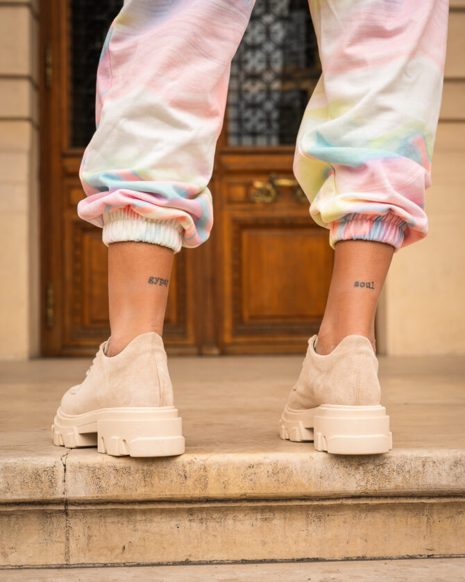 Pantofi Casual Mineli Kirby Nude - imagine 5