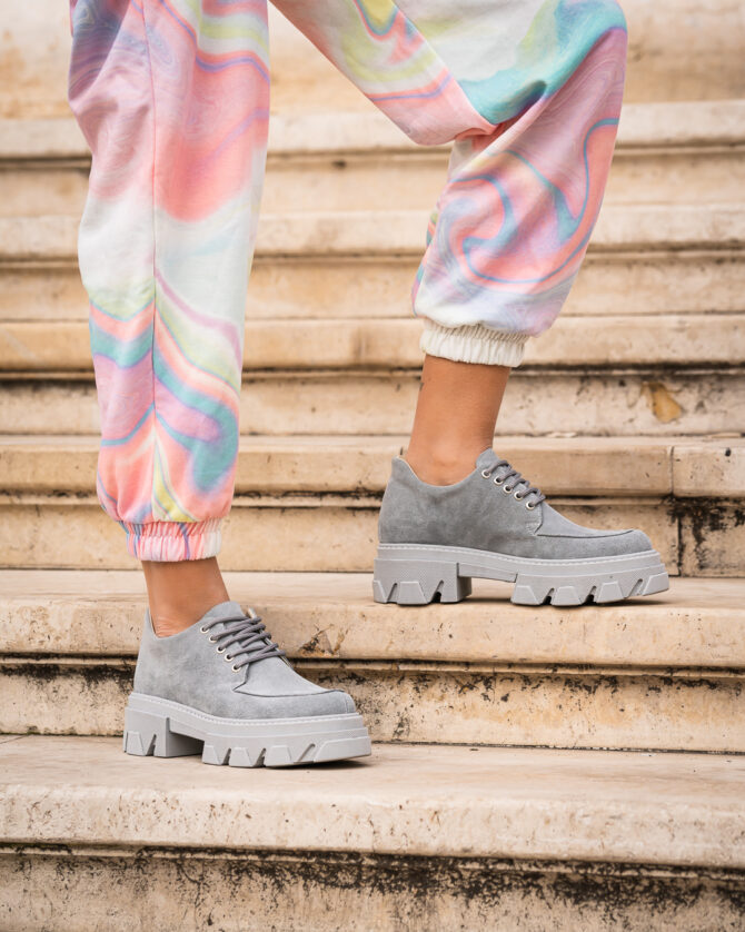 Pantofi Casual Mineli Kirby Gray - imagine 7