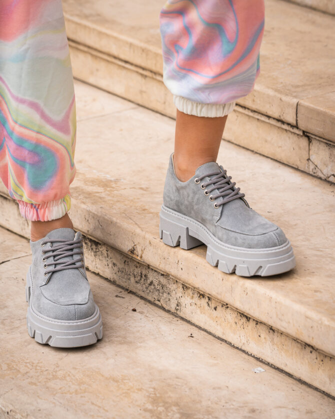 Pantofi Casual Mineli Kirby Gray - imagine 5