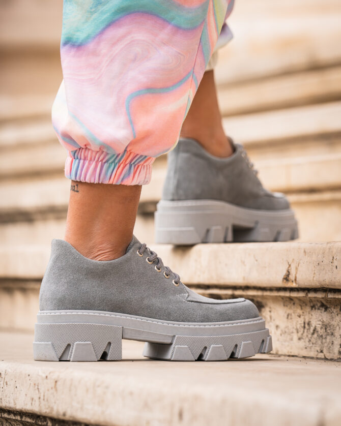 Pantofi Casual Mineli Kirby Gray - imagine 4