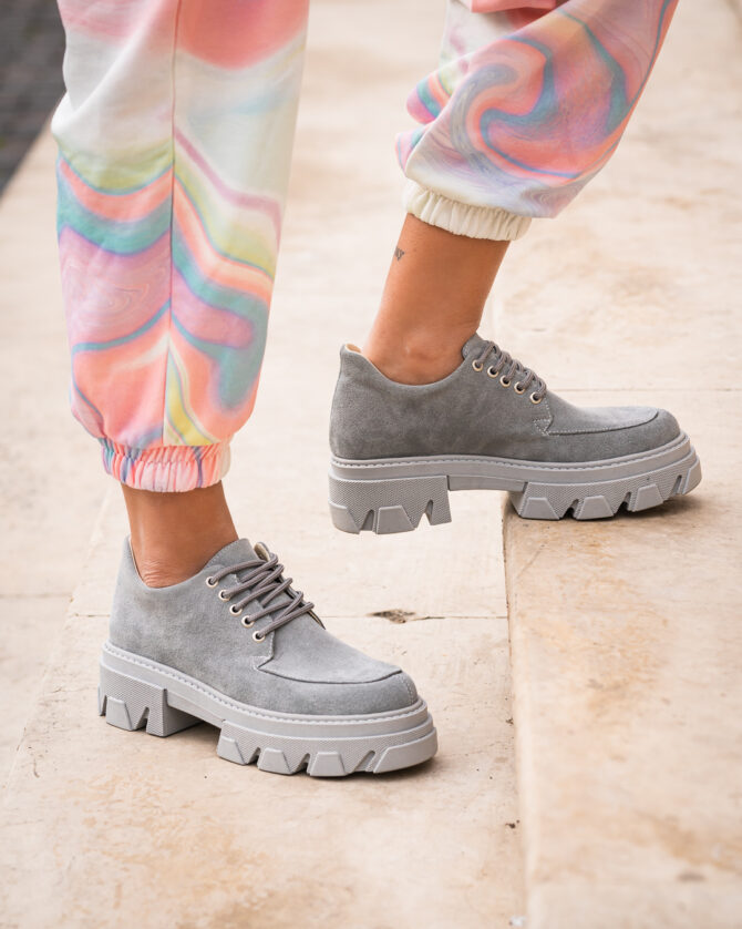 Pantofi Casual Mineli Kirby Gray - imagine 6