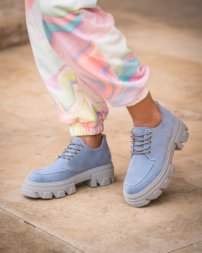 Pantofi Casual Mineli Kirby Light Blue - imagine 4