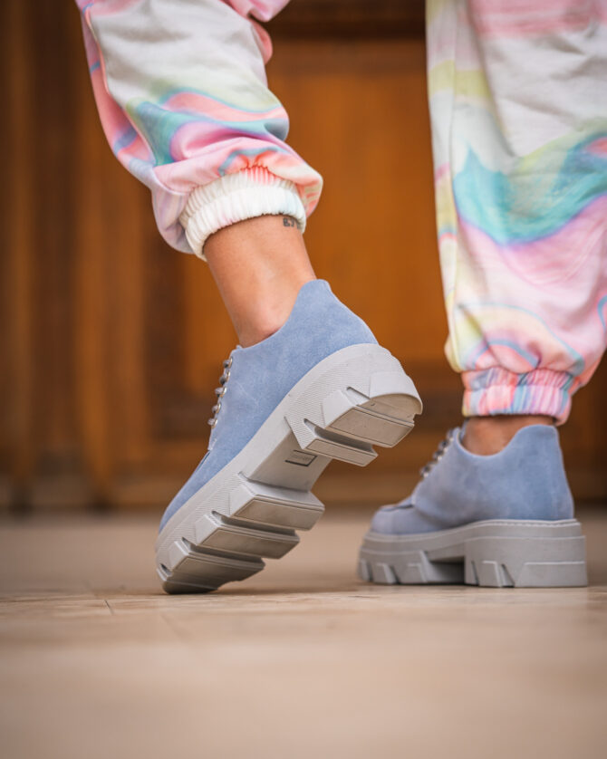 Pantofi Casual Mineli Kirby Light Blue - imagine 5