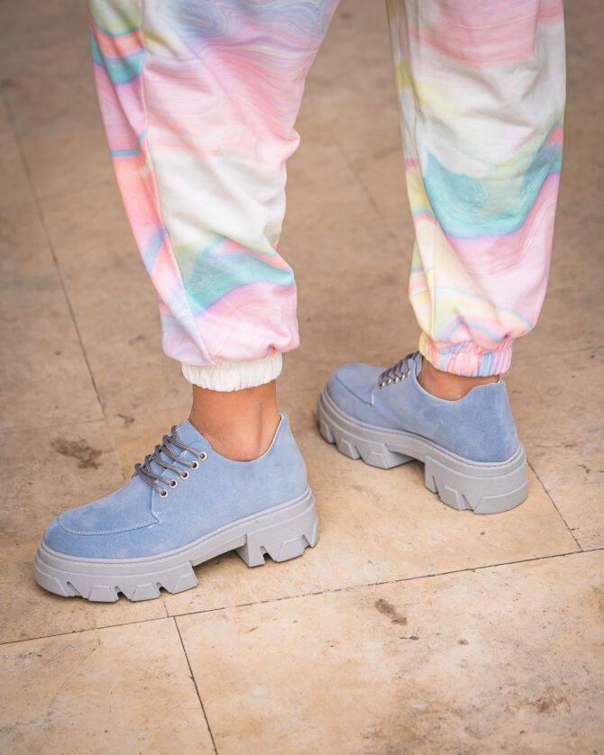 Pantofi Casual Mineli Kirby Light Blue - imagine 6