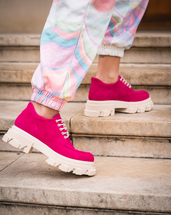 Pantofi Casual Mineli Kirby Fuchsia - imagine 6