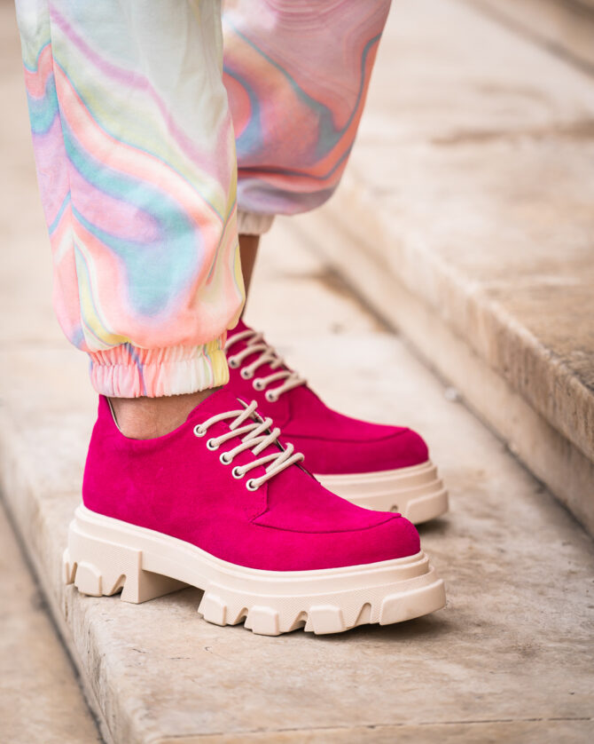 Pantofi Casual Mineli Kirby Fuchsia - imagine 4