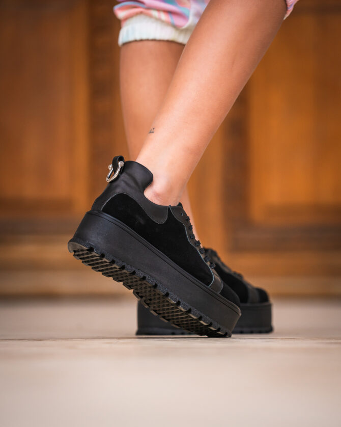 Pantofi Casual Mineli Adda All Black - imagine 6