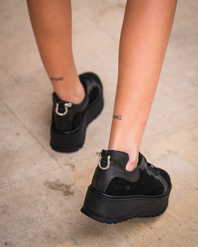Pantofi Casual Mineli Adda All Black - imagine 7